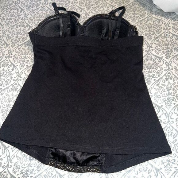 Nicki Minaj corset black and gold textured club wear size M - Picture 5 of 6